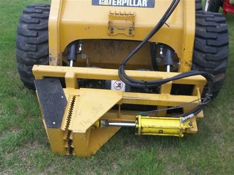 homemade skid steer post puller|post puller attachment.